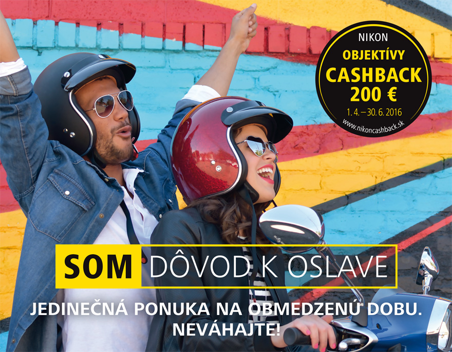 Nikon Cashback 2016 objektvy Nikkor